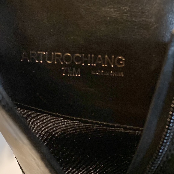 Arturo Chiang Black leather boots - Picture 8 of 8